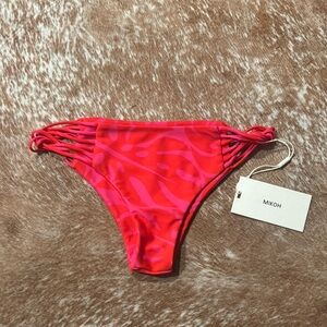Mikoh Red Bikini Bottom